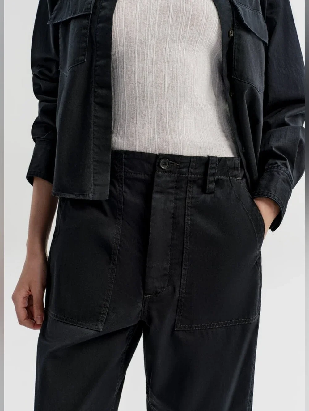 ALC Brayden Cotton Twill Pant Black